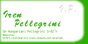 iren pellegrini business card